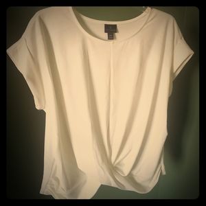 White Blouse with twist detail